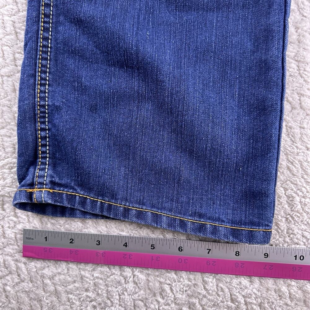 Y2K Vintage PJ Mark Jeans Wide Straight Leg 32 X‎ 32 Embroidered- EUC - Picture 5 of 15